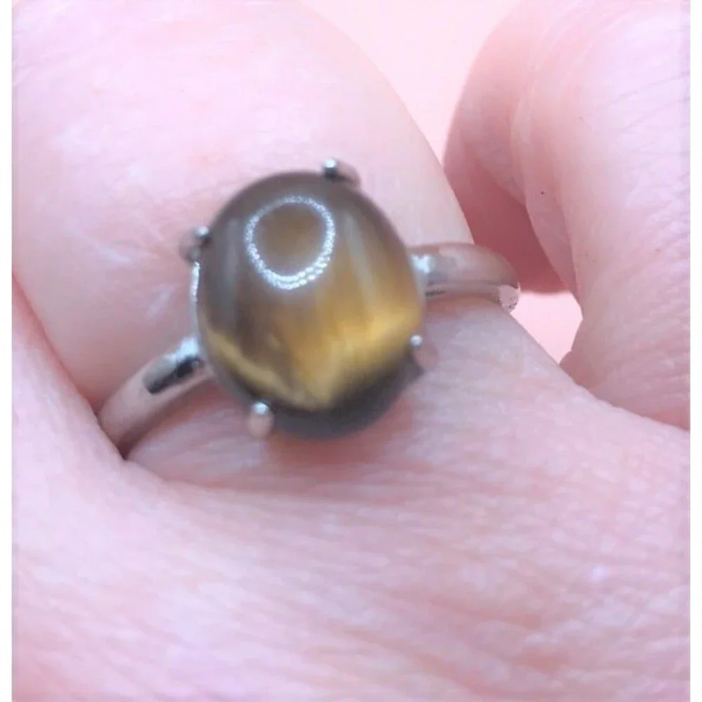 Very Pretty Tiger Eye Ring - Adjustable